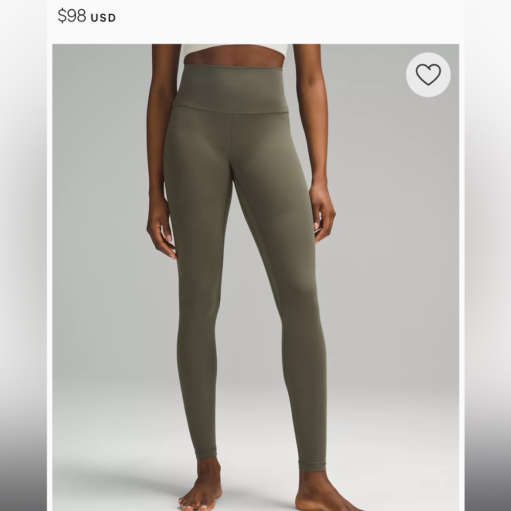 lululemon Align™ High-Rise Pant 28" in Army Green